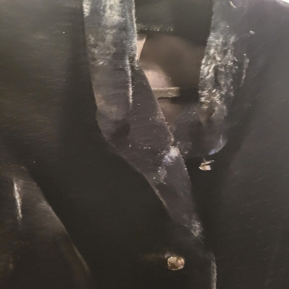 Vintage Jordache Faux Fur Coat Short Jacket Button Up Made In The USA Size 13 - Picture 4 of 7